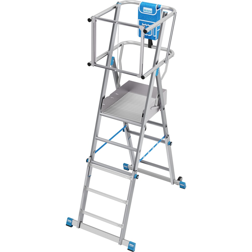 Productafbeelding nr. 2: KRAUSE® STABILO telescopische bordesladder met groot staplatform SkyMatic 3-5 sporten
