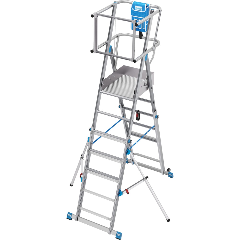 Productafbeelding nr. 2: KRAUSE® STABILO telescopische bordesladder met groot staplatform SkyMatic 5-9 sporten