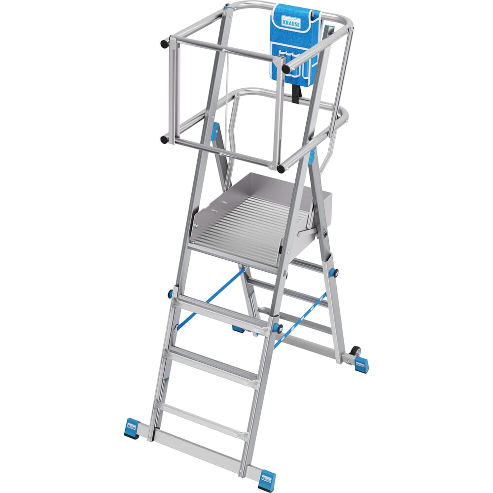 Productafbeelding nr. 3: KRAUSE® STABILO telescopische bordesladder met groot staplatform SkyMatic 3-5 sporten