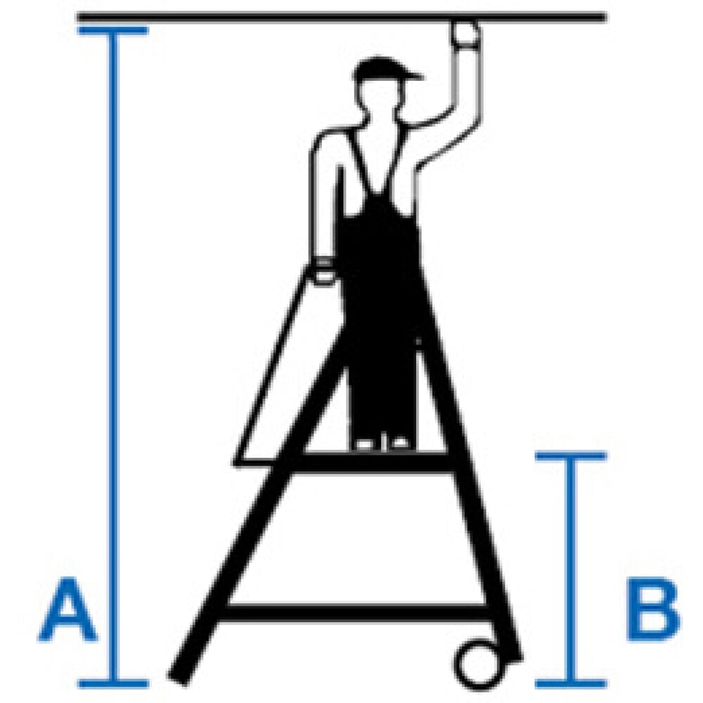Productafbeelding nr. 10: KRAUSE® STABILO telescopische bordesladder met groot staplatform SkyMatic 3-5 sporten