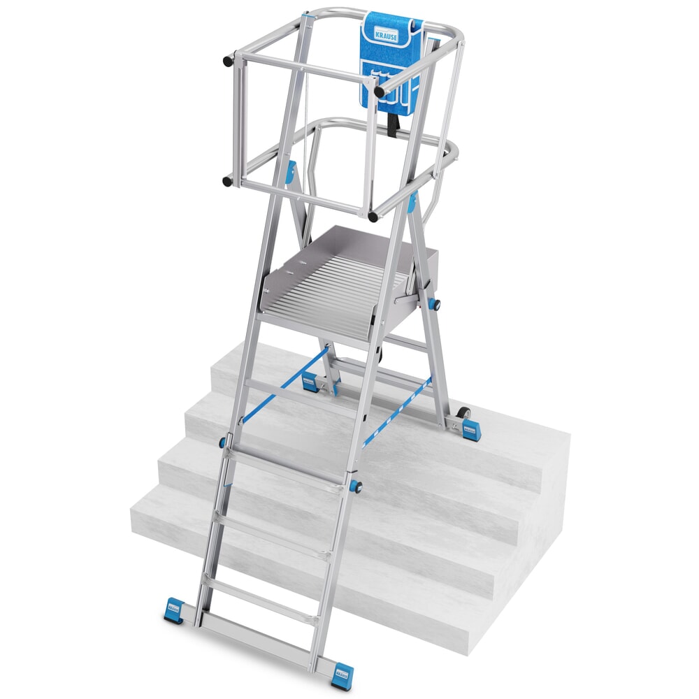 Productafbeelding nr. 14: KRAUSE® STABILO telescopische bordesladder met groot staplatform SkyMatic 3-5 sporten