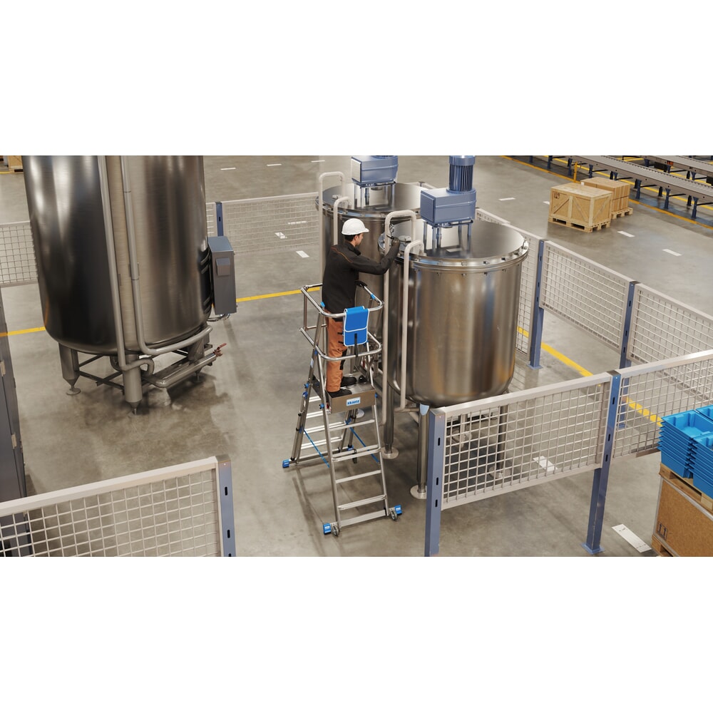 Productafbeelding nr. 24: KRAUSE® STABILO telescopische bordesladder met groot staplatform SkyMatic 5-9 sporten