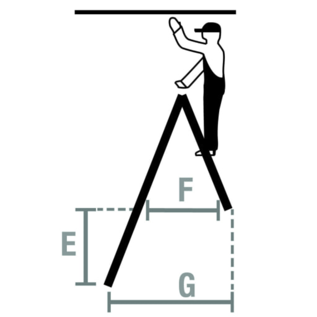 Productafbeelding nr. 15: KRAUSE® STABILO telescopische ladder met treden, dubbelzijdig toegankelijk, 2 x 7 treden