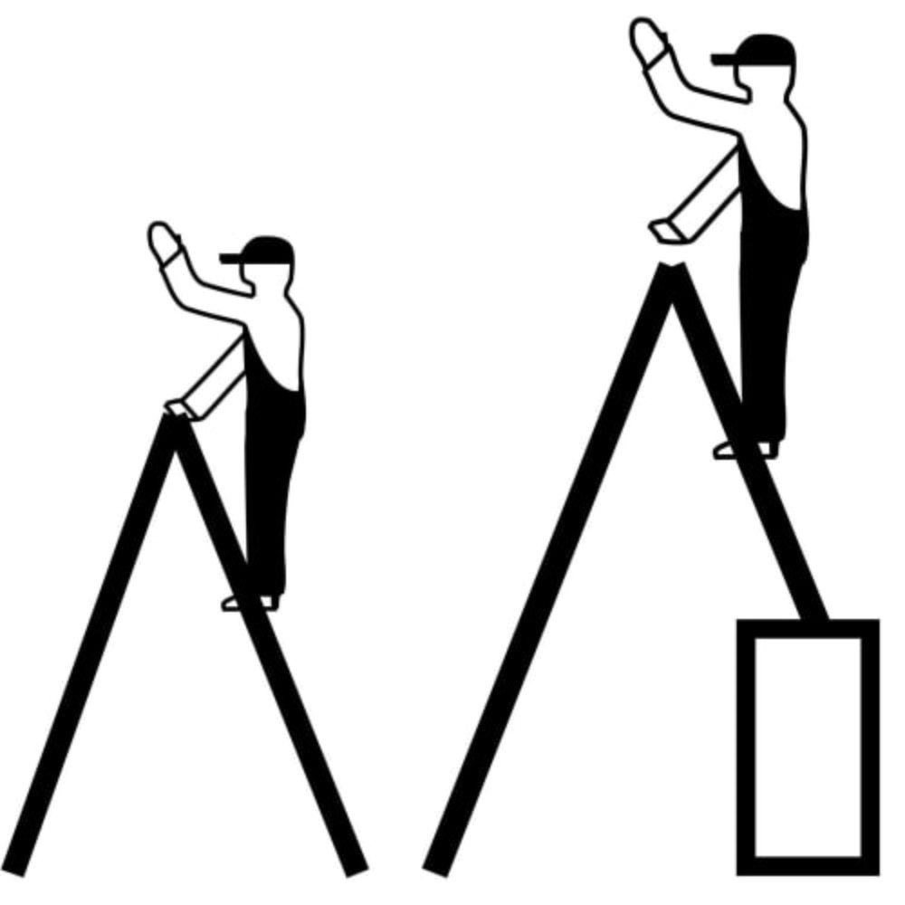 Productafbeelding nr. 10: KRAUSE® STABILO telescopische ladder met treden, dubbelzijdig toegankelijk, 2 x 5 treden
