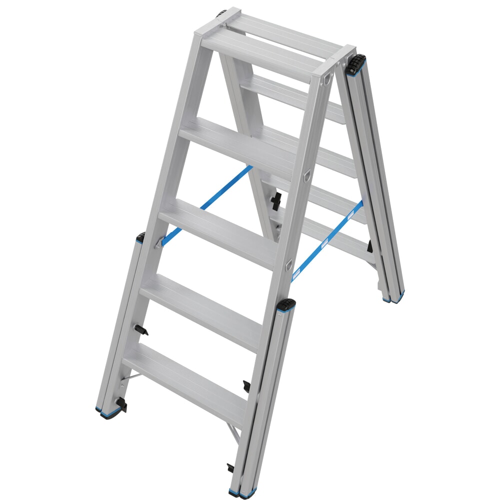 Productafbeelding nr. 11: KRAUSE® STABILO telescopische ladder met treden, dubbelzijdig toegankelijk, 2 x 5 treden