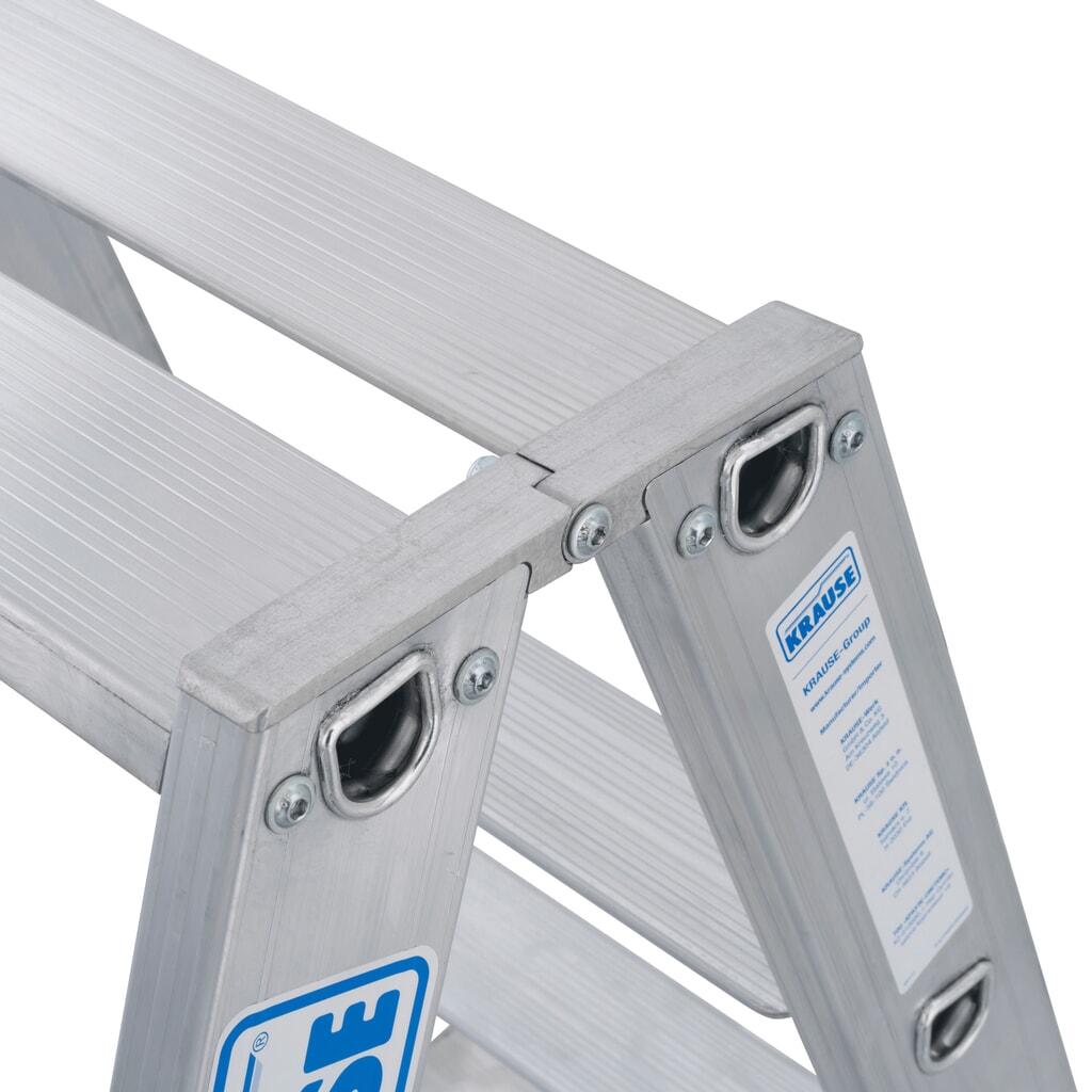 KRAUSE® STABILO telescopische ladder met treden, dubbelzijdig toegankelijk, 2 x 7 treden Productafbeelding nr. 2: KRAUSE® STABILO telescopische ladder met treden, dubbelzijdig toegankelijk, 2 x 7 treden