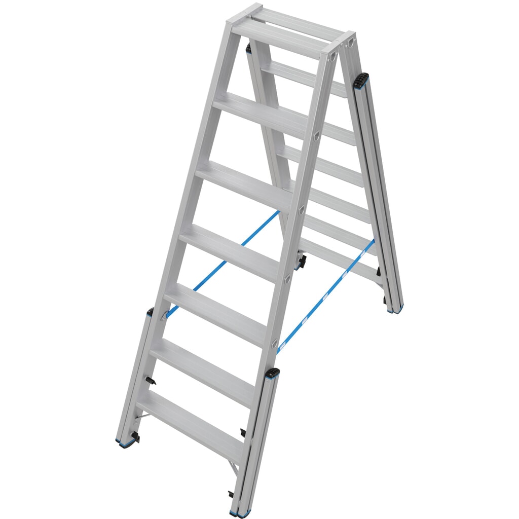 KRAUSE® STABILO telescopische ladder met treden, dubbelzijdig toegankelijk, 2 x 7 treden Productafbeelding nr. 3: KRAUSE® STABILO telescopische ladder met treden, dubbelzijdig toegankelijk, 2 x 7 treden