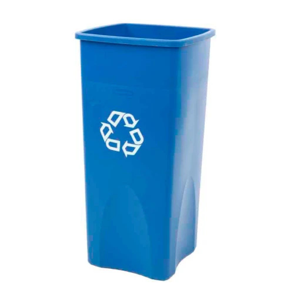 Product afbeelding: Kringloopafvalbak Rubbermaid®, 87 liter, blauw