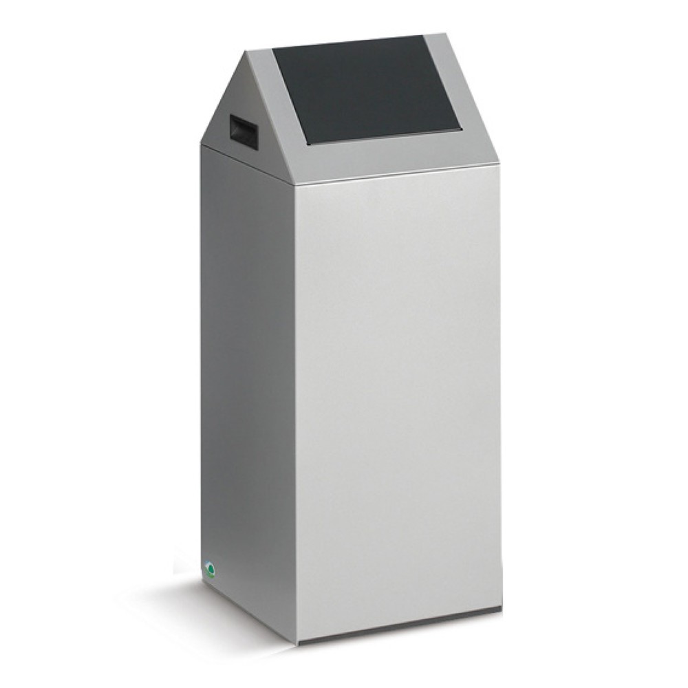 Productafbeelding nr. 1: Kringloop afvalbak VAR®, 60 liter, vuurdovend, bak lichtgrijs, deksel hoekig/antraciet