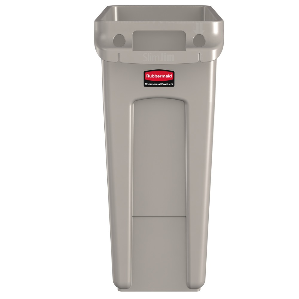 Productafbeelding nr. 2: Kringloopafvalbak Rubbermaid® Slim Jim, met luchtsleuven, beige, 60 liter