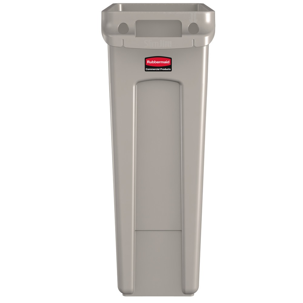Productafbeelding nr. 2: Kringloopafvalbak Rubbermaid® Slim Jim, met luchtsleuven, beige, 87 liter