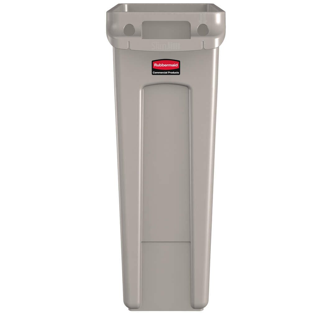 Productafbeelding nr. 2: Kringloopafvalbak Rubbermaid® Slim Jim, met luchtsleuven, beige, 87 liter