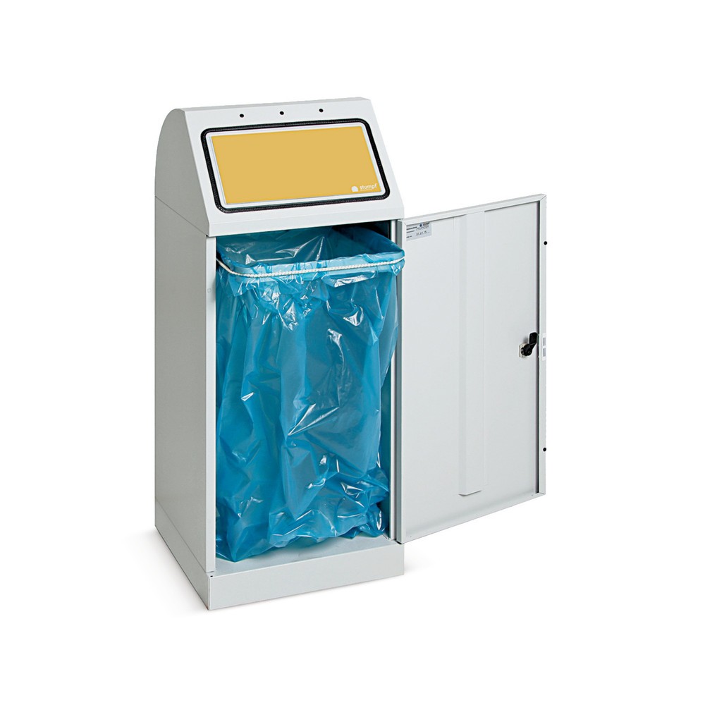 Product afbeelding: Kringloopafvalbak stumpf®, 70 liter, met vleugeldeur en inzetstuk