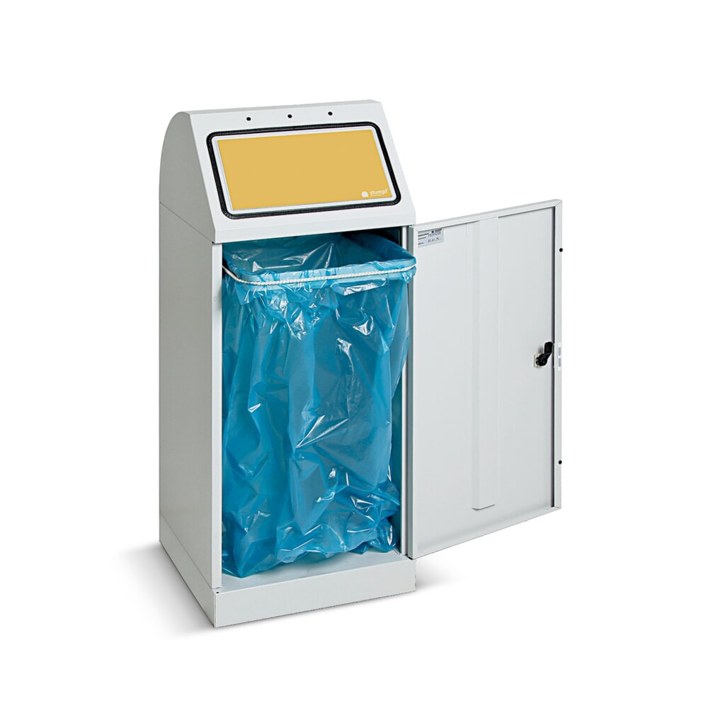 Product afbeelding: Kringloopafvalbak stumpf®, 70 liter, met vleugeldeur en inzetstuk