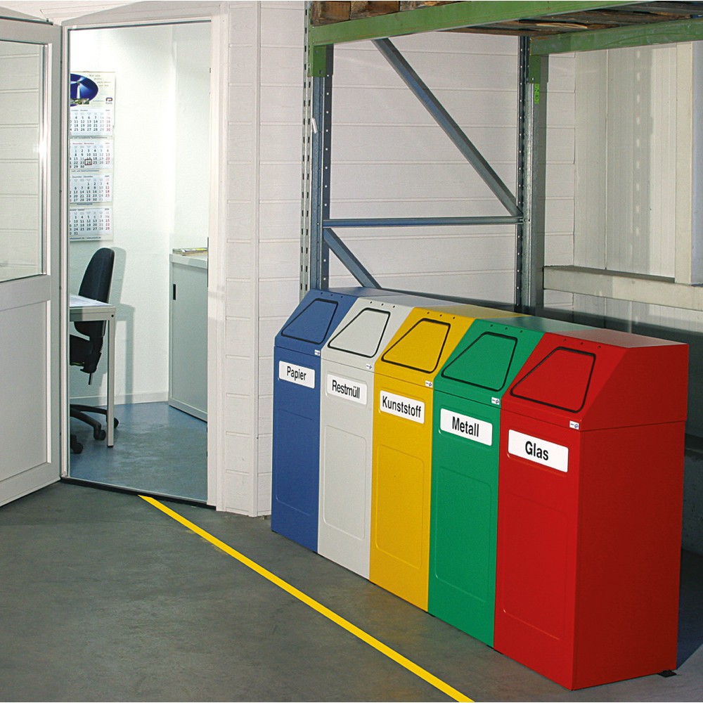 Productafbeelding nr. 2: Kringloopafvalbak stumpf®, 65 liter, zelfsluitend, zelfdovend, geel