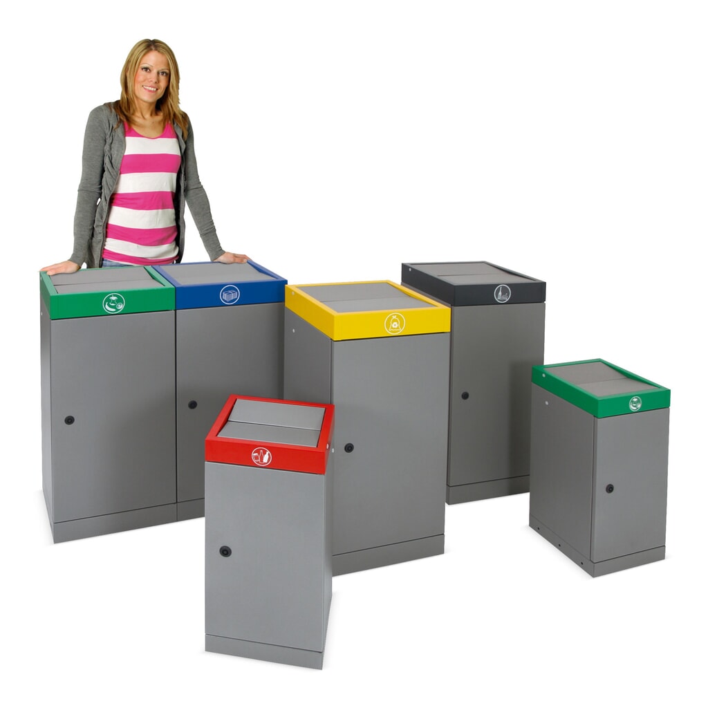 Product afbeelding: Kringloopafvalbak stumpf®, 1x 70 liter, deksel geel