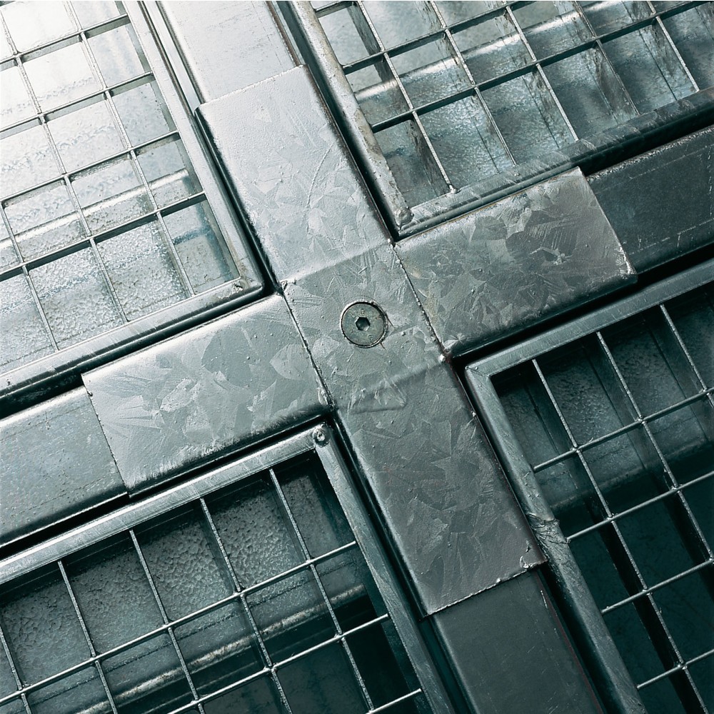 Product afbeelding: Kruisverbinding voor lage lekbak van staal, cap. 6.500 kg/m²