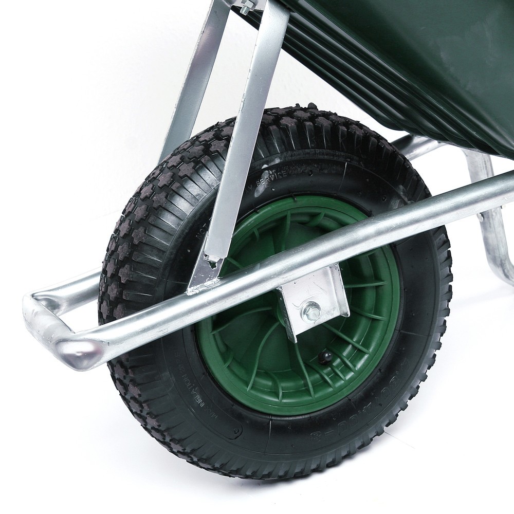 Productafbeelding nr. 2: Kruiwagen, cap. 150 kg, 100 l, pvc groen