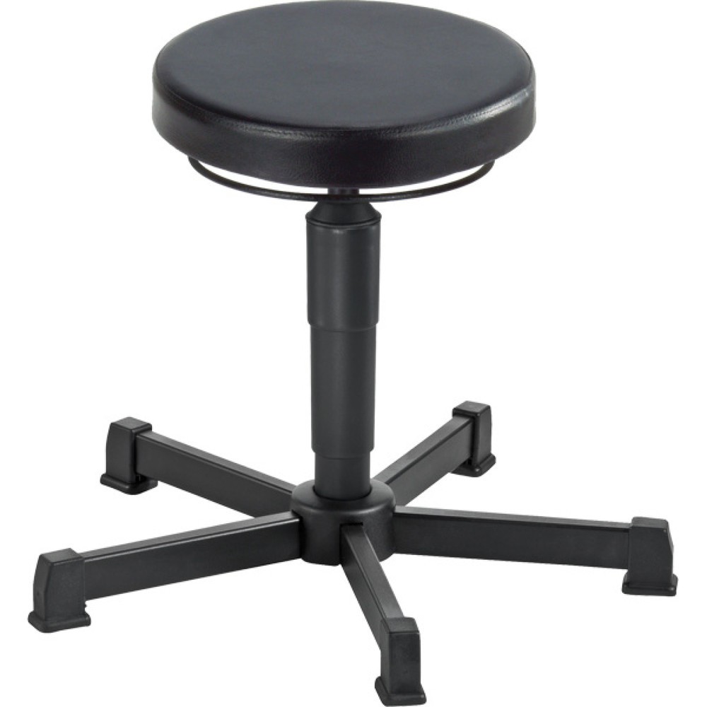 Product afbeelding: Kruk Allround, PU-zitting, zithoogte 360-490 mm, stalen onderstel, vloerglijders