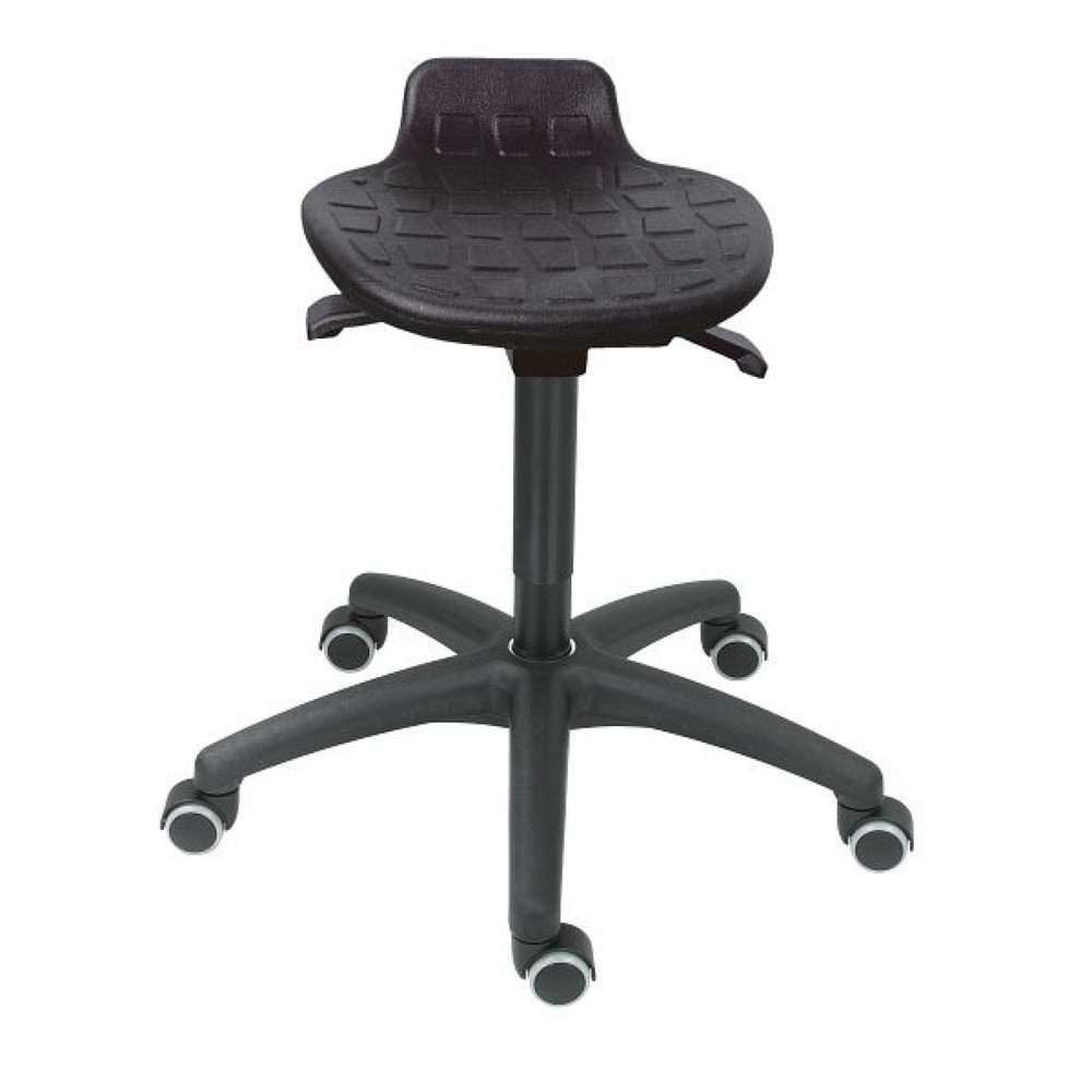 Productafbeelding nr. 1: HEMMDAL Kruk Comfort, PU-zitting, zithoogte 430-560 mm, kunststof onderstel, wielen