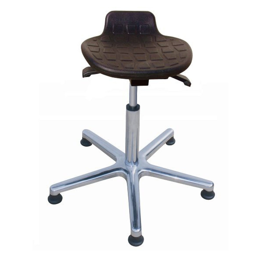 Product afbeelding: HEMMDAL Kruk Comfort, PU-zitting, zithoogte 570-820 mm, aluminium onderstel, vloerglijders