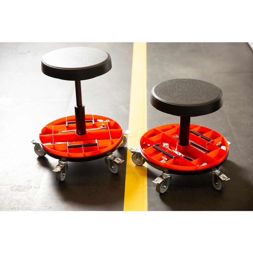 Productafbeelding nr. 2: Kruk met 2-delige gereedschapsbak, zithoogte 520-545 mm, wielen