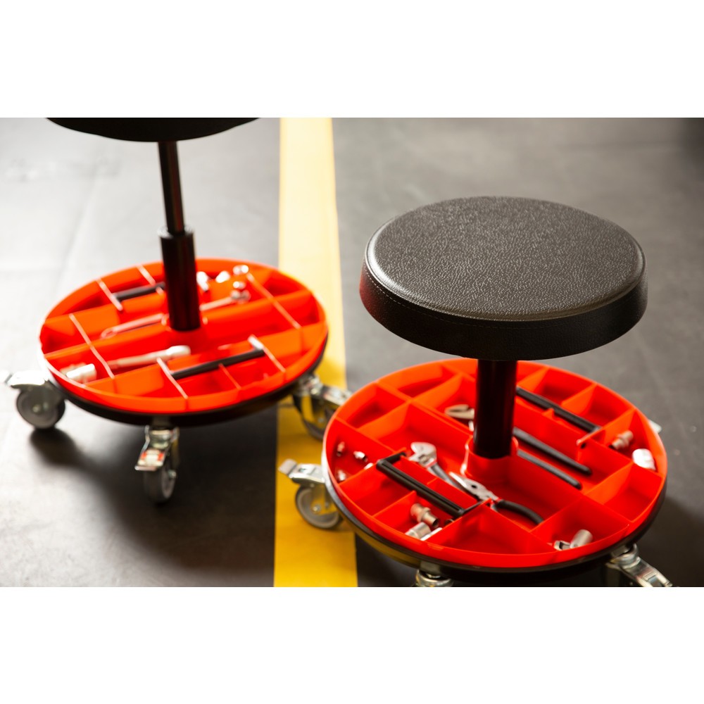 Productafbeelding nr. 3: Kruk met 2-delige gereedschapsbak, zithoogte 520-545 mm, wielen