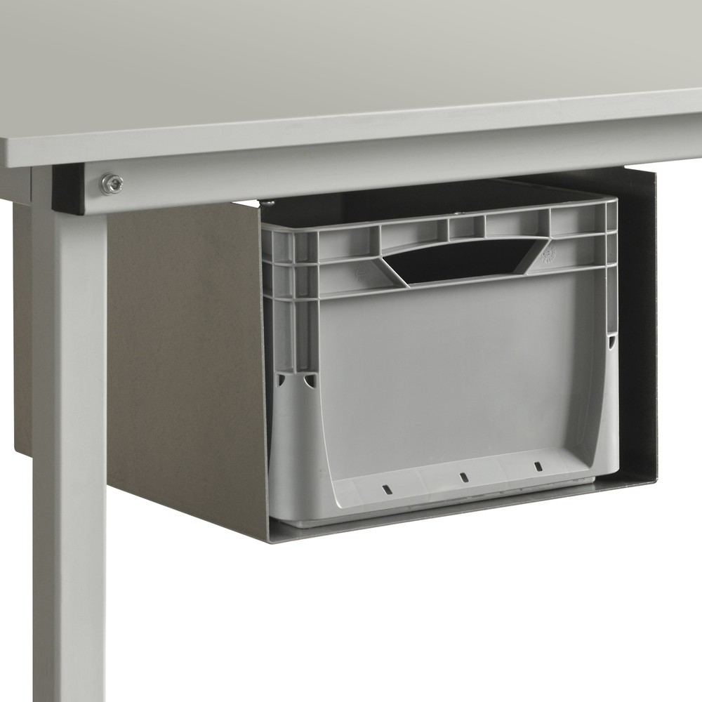 Product afbeelding: Kunststof box voor paktafel, uittrekbaar, ophanging verzinkt