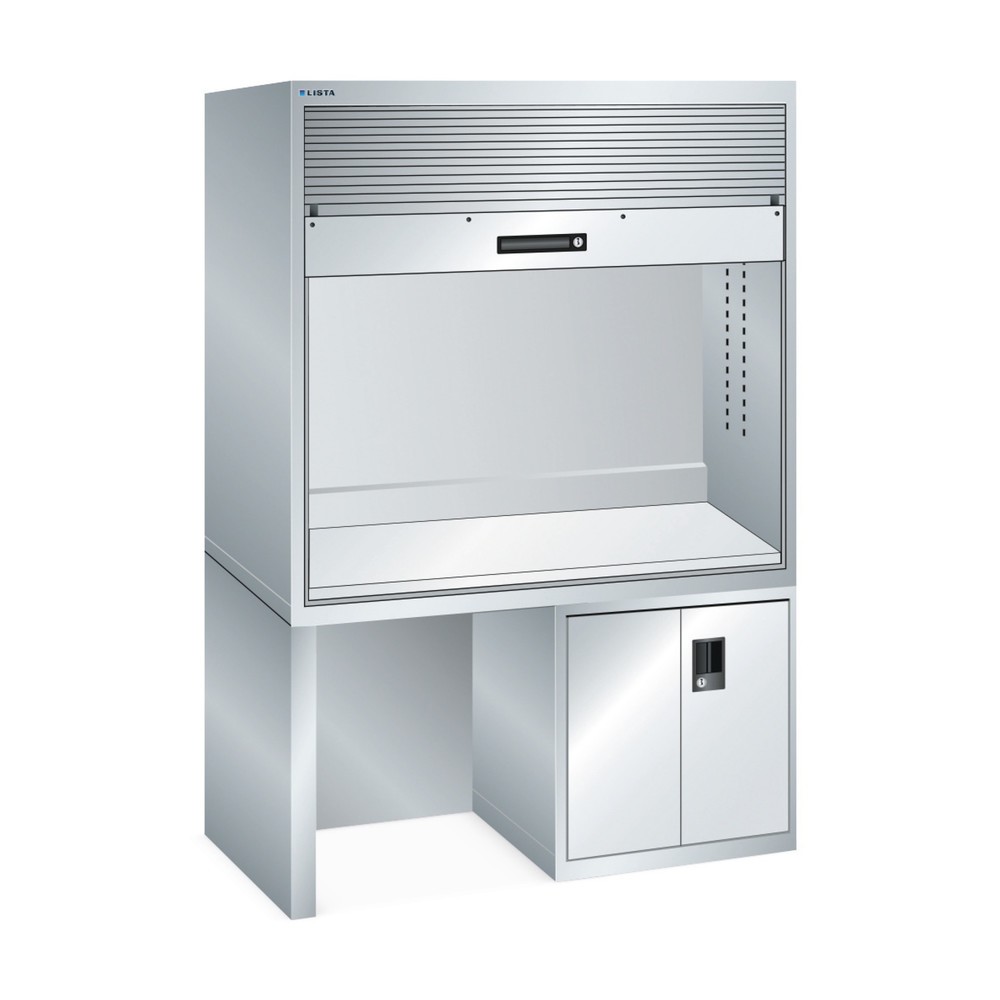 Product afbeelding: Kwaliteitsstation LISTA 2x36x36E, (bxdxh) 1434x725x1900 mm, zonder stekkerlijst, lichtgrijs