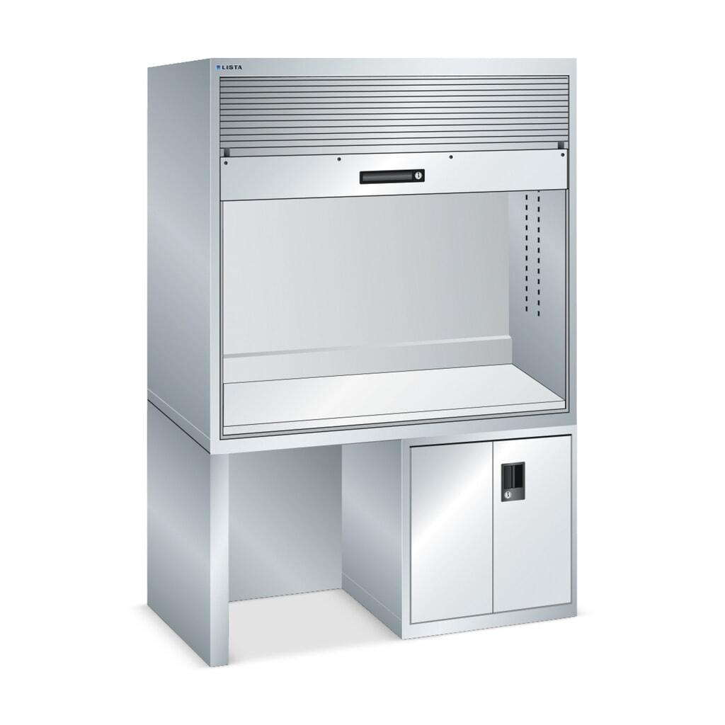 Product afbeelding: Kwaliteitsstation LISTA 2x36x36E, (bxdxh) 1434x725x1900 mm, zonder stekkerlijst, lichtgrijs