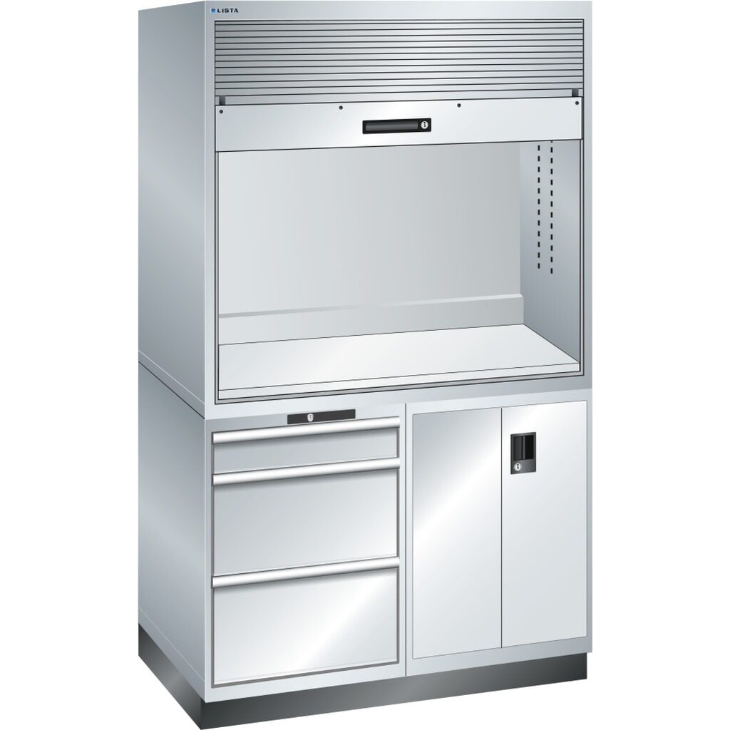 Kwaliteitsstation LISTA 2x36x36E, (bxdxh) 1434x725x2100 mm, 3 lades, zonder stekkerlijst, lichtgrijs Product afbeelding: Kwaliteitsstation LISTA 2x36x36E, (bxdxh) 1434x725x2100 mm, 3 lades, zonder stekkerlijst, lichtgrijs