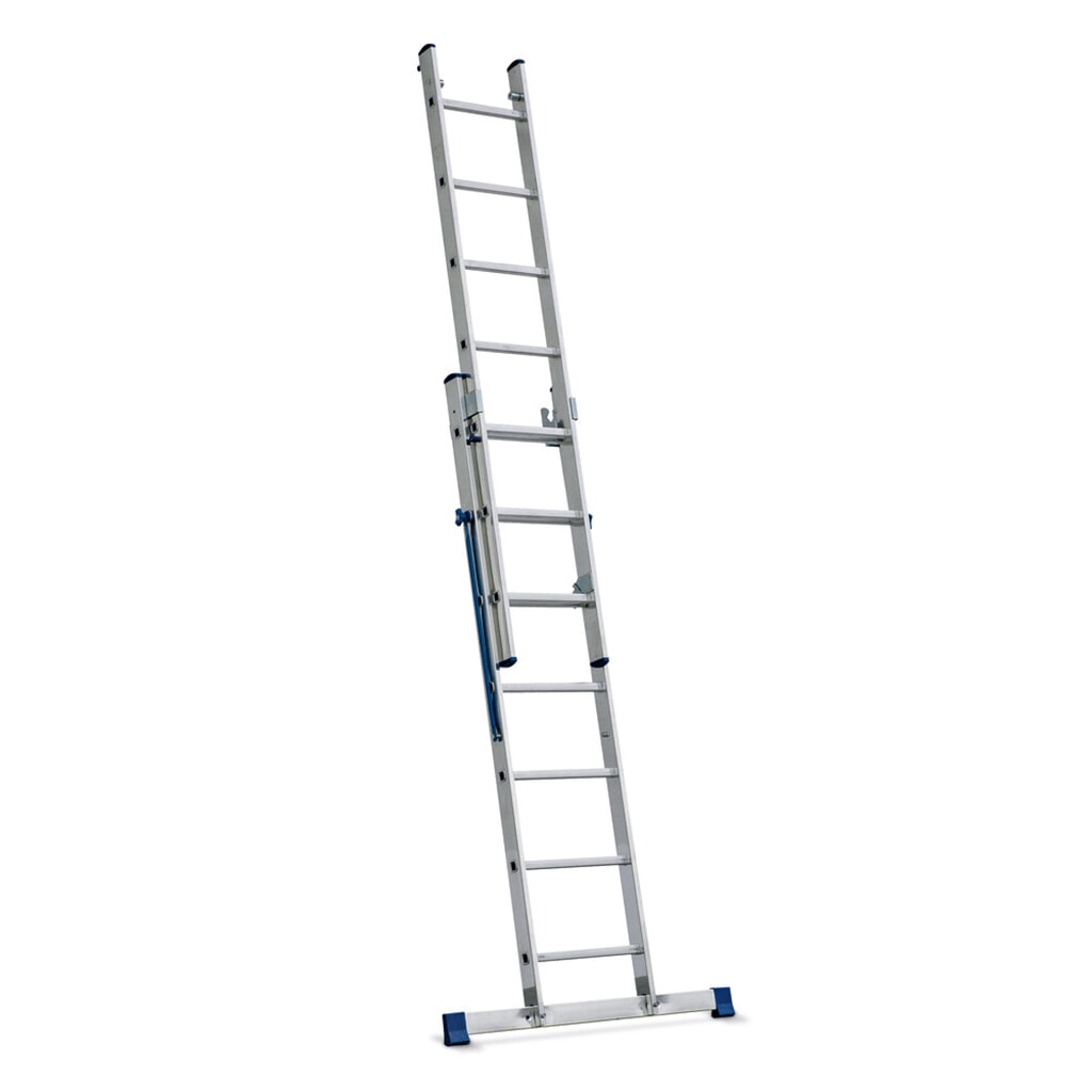 Schuifladder BASIC, 2-delig, stahoogte 3,43 m Productafbeelding nr. 2: Schuifladder BASIC, 2-delig, stahoogte 3,43 m