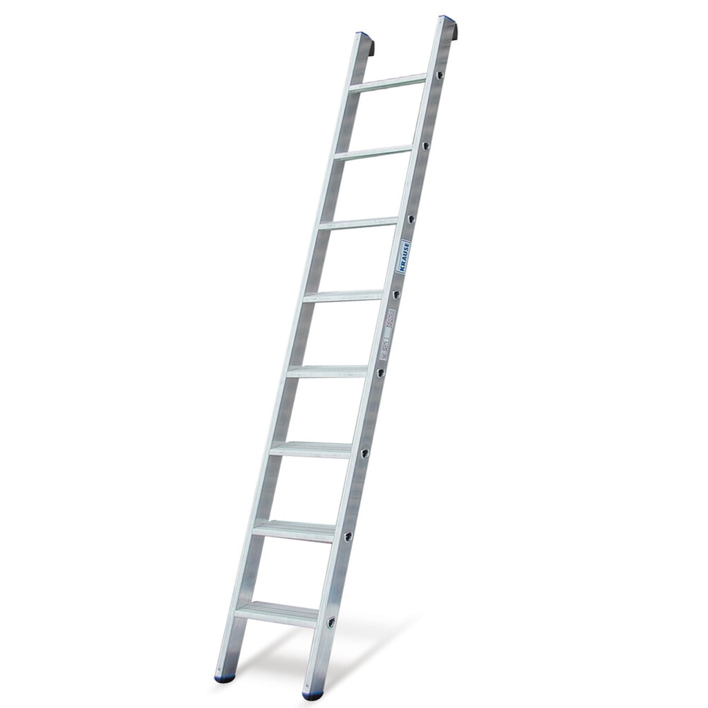Ladder van KRAUSE® met afglij-/aanlegbeveiliging, standhoogte 0,70 m Product afbeelding: Ladder van KRAUSE® met afglij-/aanlegbeveiliging, standhoogte 0,70 m