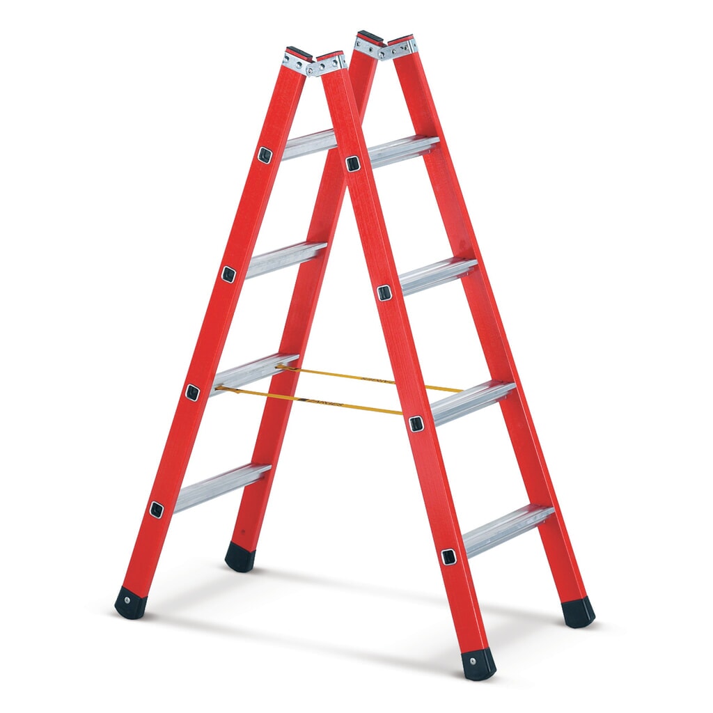 Ladder van met glasvezel versterkte kunststof / aluminium ZARGES, 2-zijdig begaanbaar, stahoogte 0,60 m Product afbeelding: Ladder van met glasvezel versterkte kunststof / aluminium ZARGES, 2-zijdig begaanbaar, stahoogte 0,60 m
