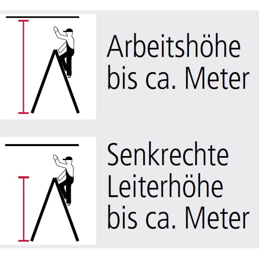 Aluminium ladder ZARGES, 2-zijdig begaanbaar, stahoogte 1 m Productafbeelding nr. 2: Aluminium ladder ZARGES, 2-zijdig begaanbaar, stahoogte 1 m