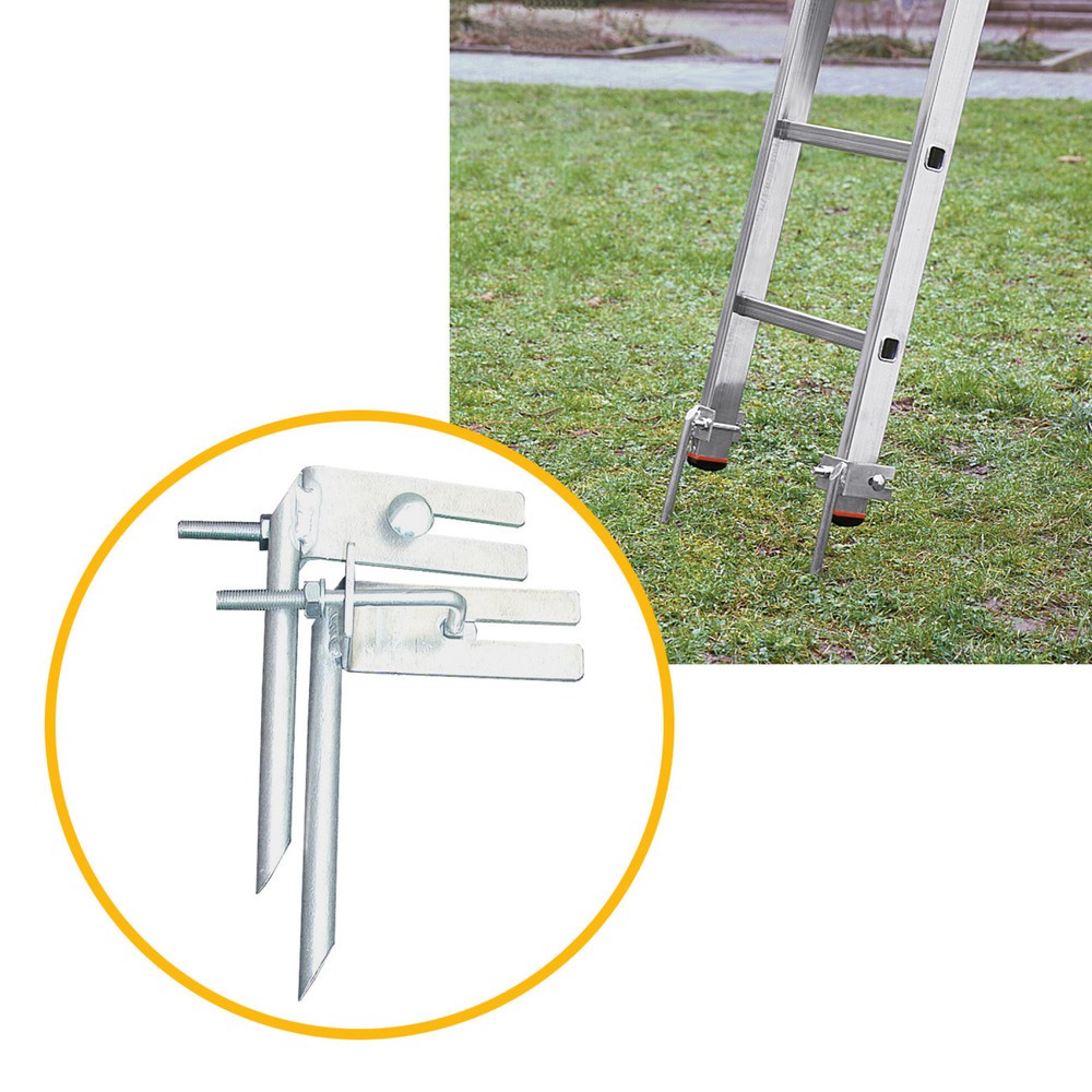 Product afbeelding: Aardpennen voor ladder met touw KRAUSE®, 2 stuks