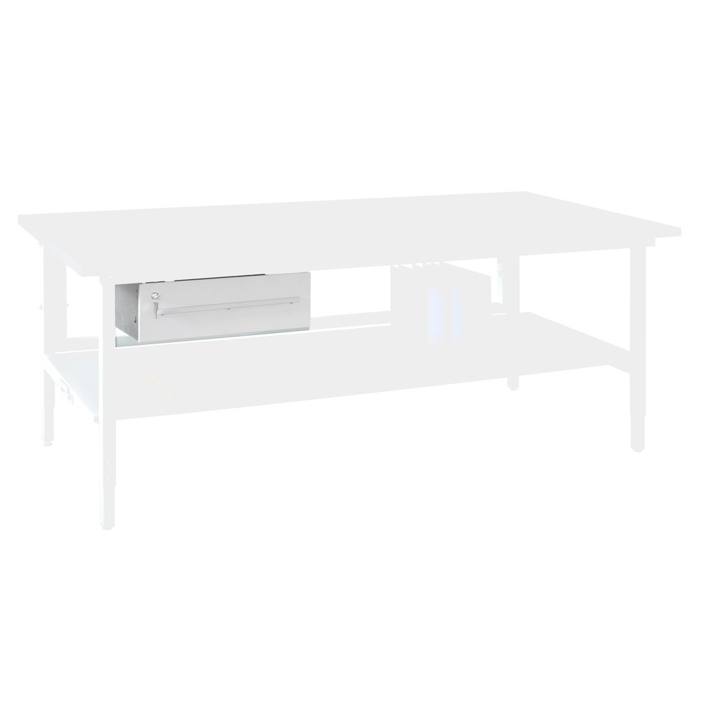 Product afbeelding: Lade, afsluitbaar, voor paktafel, hxbxd 160 x 490 x 450 mm, lichtgrijs