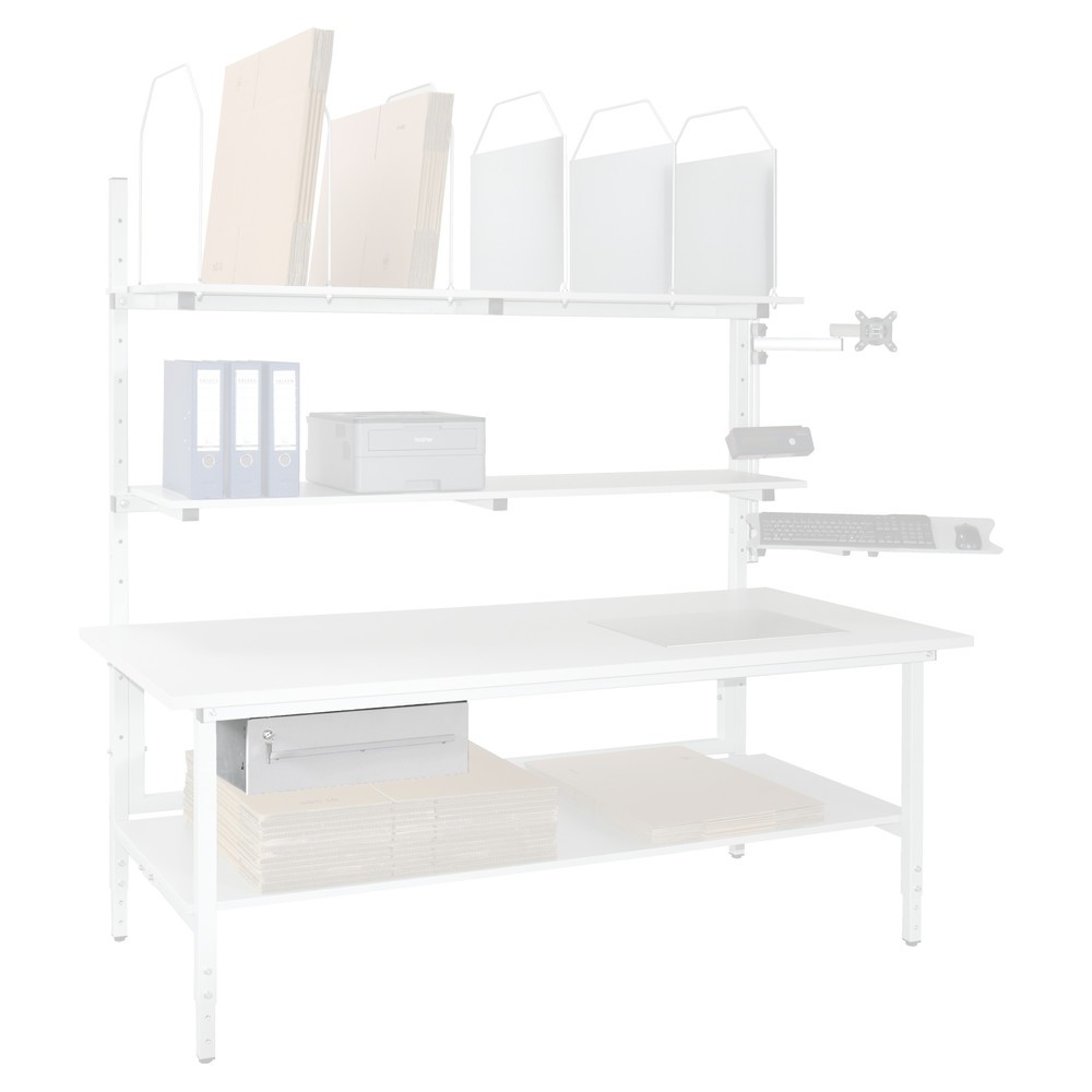 Productafbeelding nr. 2: Lade, afsluitbaar, voor paktafel, hxbxd 160 x 490 x 450 mm, antraciet
