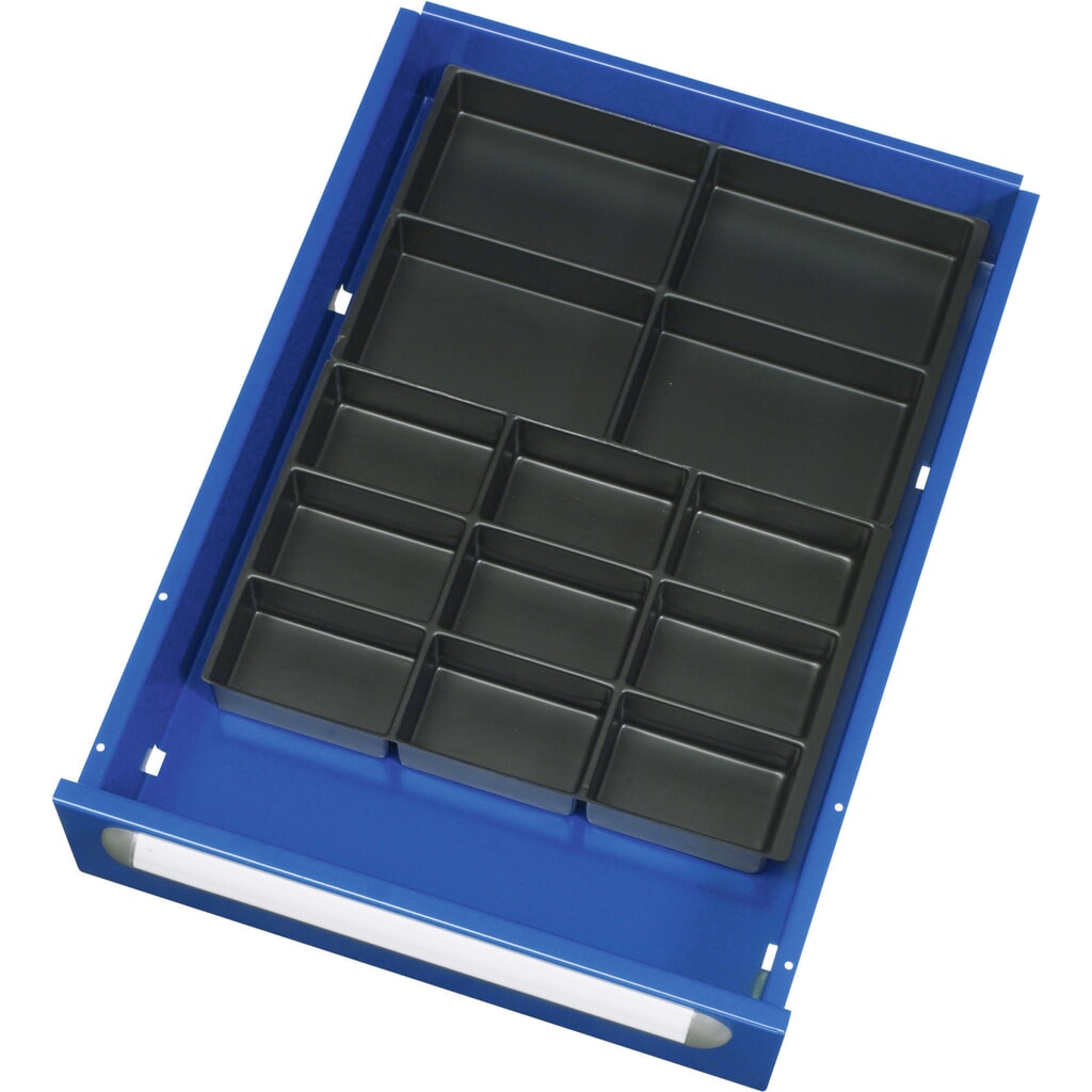 Lade-indelingsset RAU serie E, hoogte 45 mm Product afbeelding: Lade-indelingsset RAU serie E, hoogte 45 mm