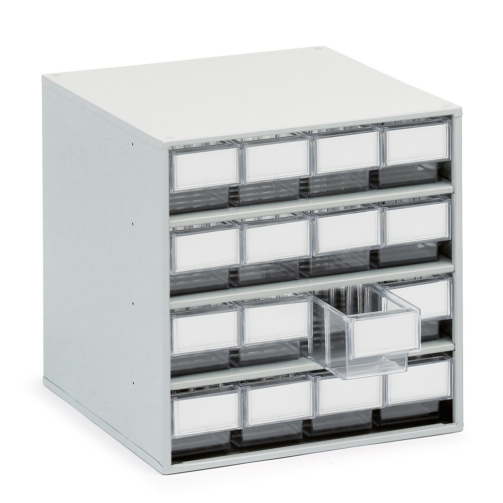 Product afbeelding: Ladekast, 16 laden, diepte 400 mm, doorzichtig