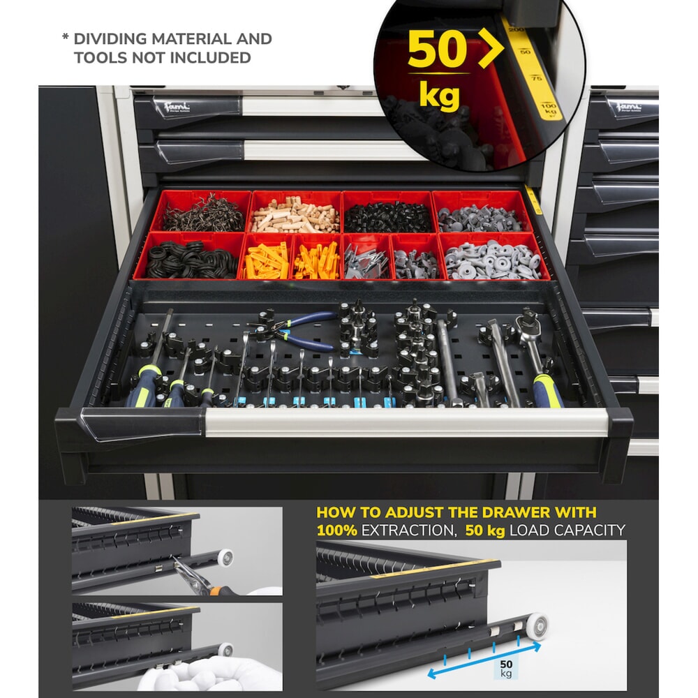 Productafbeelding nr. 6: Ladekast Fami MASTER, 6 lades, hxbxd 1.000 x 714 x 726 mm, lichtblauw