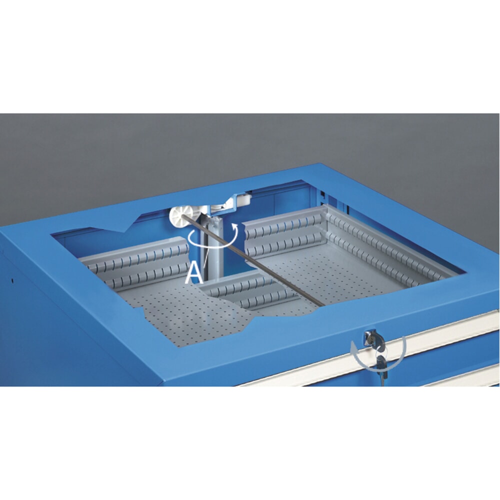 Productafbeelding nr. 14: Ladekast Fami MASTER, 6 lades, hxbxd 1.000 x 714 x 726 mm, lichtblauw