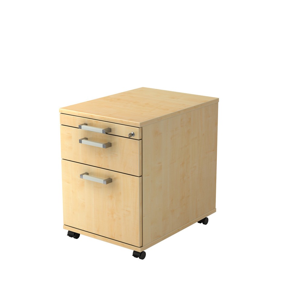 Product afbeelding: Ladekast op wielen Hammerbacher 58 cm, 1 lade, 1 HR, sl. CE esdoorn