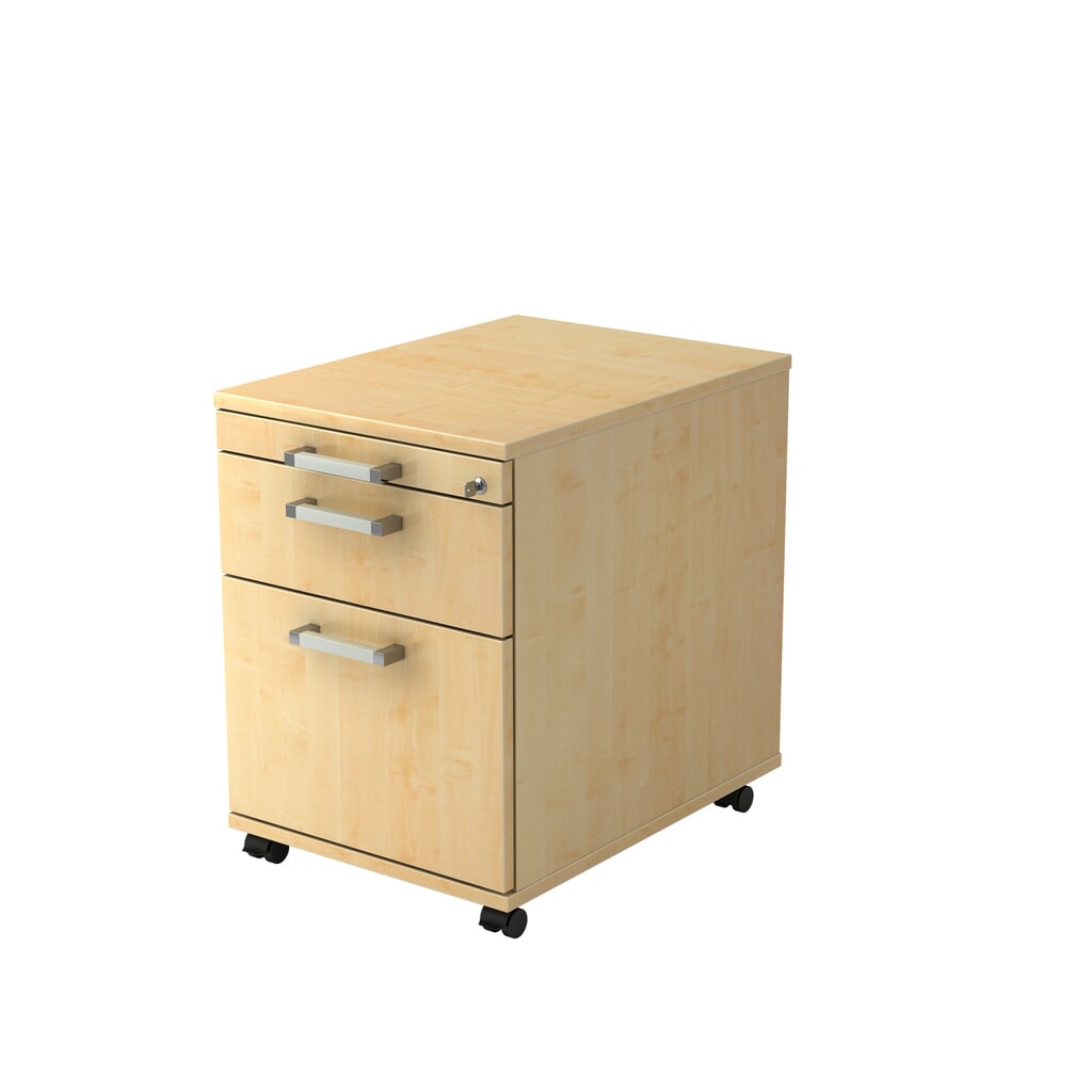 Product afbeelding: Ladekast op wielen Hammerbacher 58 cm, 1 lade, 1 HR, sl. CE esdoorn