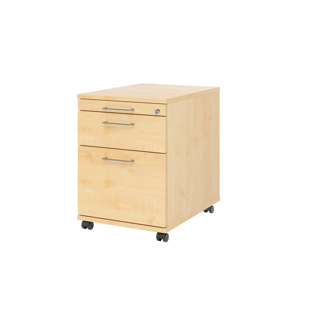 Product afbeelding: Ladekast op wielen Hammerbacher 58 cm, 1 lade, 1 HR, sl. BS esdoorn