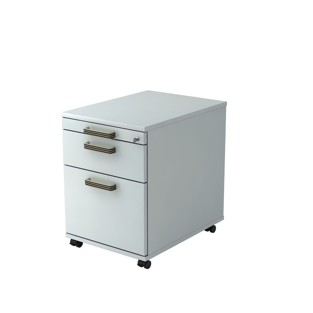 Product afbeelding: Ladekast op wielen Hammerbacher 58 cm, 1 lade, 1 HR, sl. SG grijs