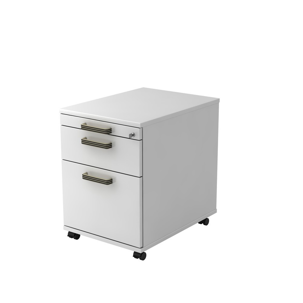 Product afbeelding: Ladekast op wielen Hammerbacher 58 cm, 1 lade, 1 HR, sl. SG wit