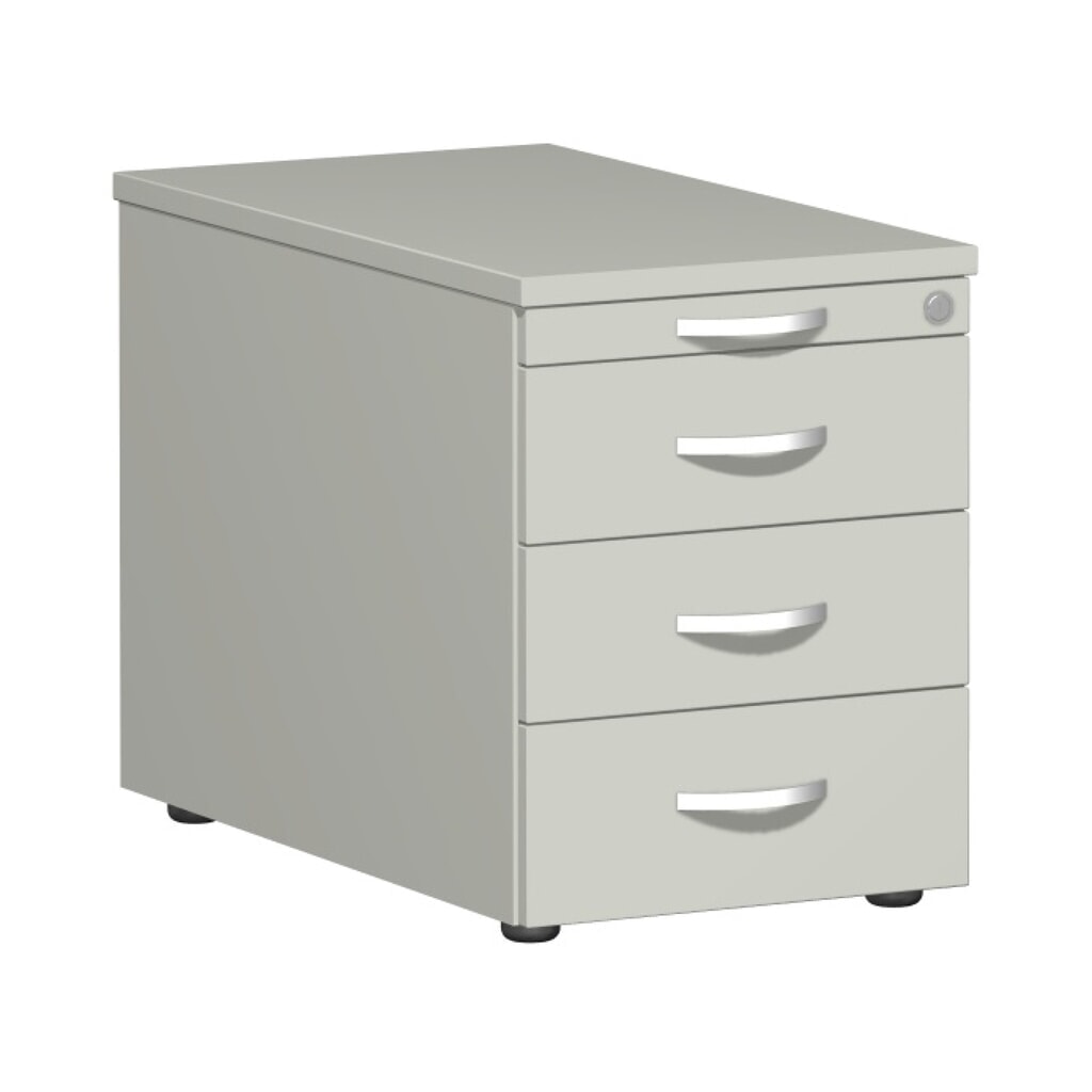 Ladekast op wielen Lissabon, hxbxd 566 x 800 x 430 mm, 3 metalen lades, lichtgrijs Product afbeelding: Ladekast op wielen Lissabon, hxbxd 566 x 800 x 430 mm, 3 metalen lades, lichtgrijs
