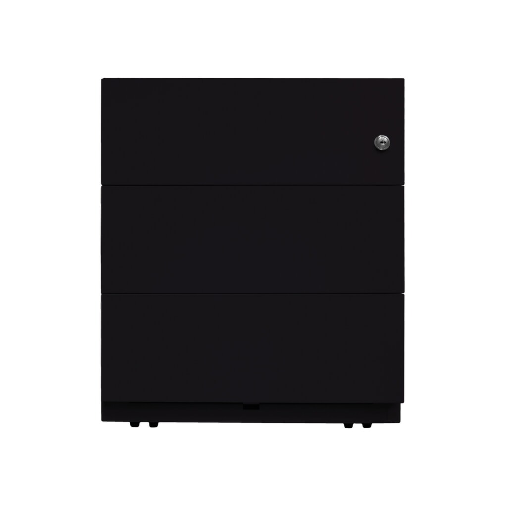 Ladekast op wielen Note™, hxbxd 495 x 420 x 565 mm, 3 lades, zwart Productafbeelding nr. 6: Ladekast op wielen Note™, hxbxd 495 x 420 x 565 mm, 3 lades, zwart