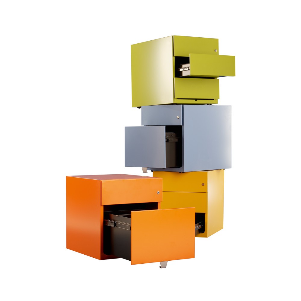 Productafbeelding nr. 8: Ladekast op wielen Note™, hxbxd 495 x 420 x 565 mm, 3 lades, zilver